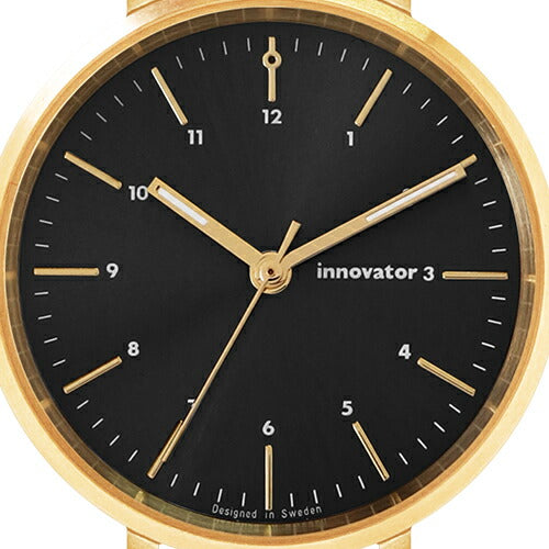 innovator イノベーター ENKEL エンケル IN-0008-13 レディース 腕時計 クオーツ 革ベルト 32mm ブラック スウェーデン トレンド ミニマル 北欧