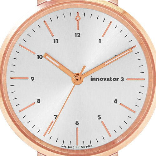 innovator イノベーター ENKEL エンケル IN-0008-15 レディース 腕時計 クオーツ 革ベルト 32mm ホワイト ネイビー スウェーデン トレンド ミニマル 北欧