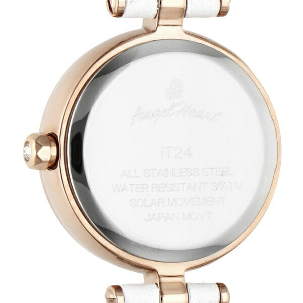 エンジェルハート イノセントタイム IT24P-WH レディース 腕時計 ソーラー パールダイヤル ホワイト 革ベルト