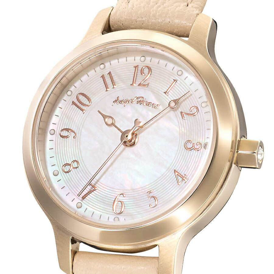 エンジェルハート イノセントタイム ITN25P-PKC レディース 腕時計 ソーラー ホワイトダイヤル ピンク 革ベルト
