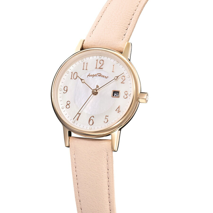 エンジェルハート イノセントタイム ITN29P-PKC レディース 腕時計 ソーラー ホワイトダイヤル ピンク 革ベルト