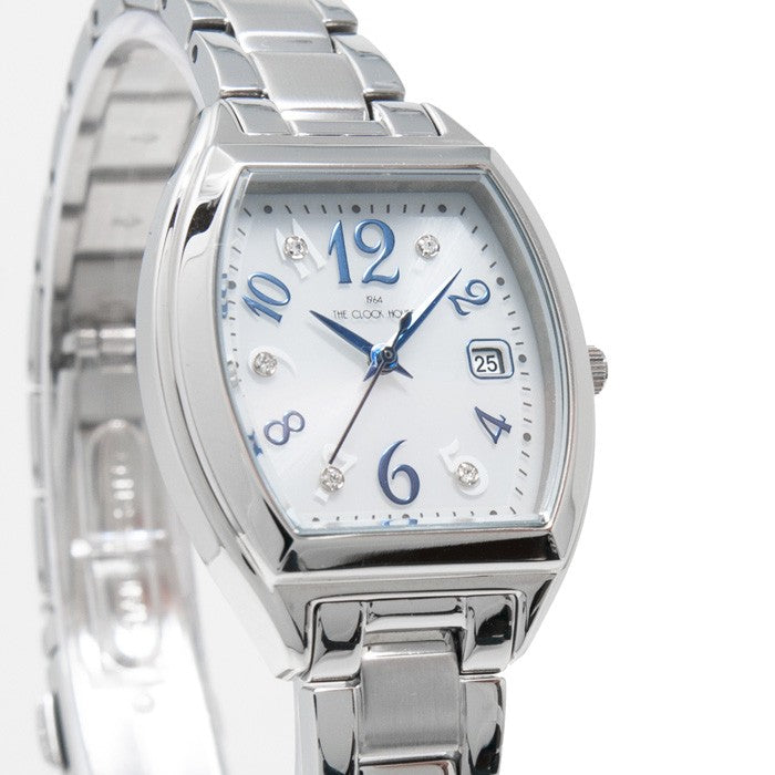 ザ・クロックハウス ビジネスカジュアル LBC1005-WH1A レディース 腕時計 ソーラー トノー ステンレス ホワイト 雑誌掲載