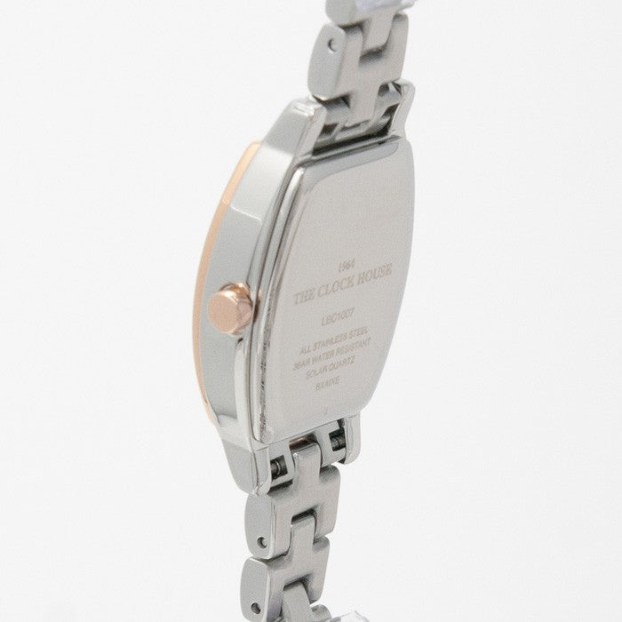 ザ・クロックハウス ビジネスカジュアル LBC1007-WH3A レディース 腕時計 ソーラー トノー ステンレス ホワイト コンビ