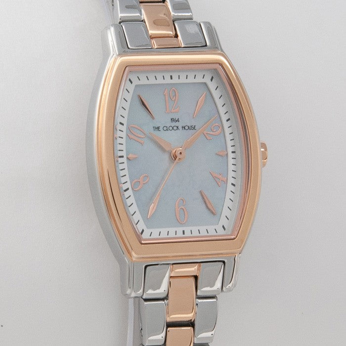 ザ・クロックハウス ビジネスカジュアル LBC1007-WH3A レディース 腕時計 ソーラー トノー ステンレス ホワイト コンビ