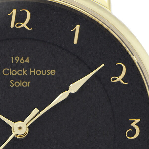ザ・クロックハウス カスタマイズウォッチ フレンチカジュアル LCA1005-BK1 レディース 腕時計 ソーラー 革ベルト ブラック 24時間計 CLUELvol.71 雑誌掲載