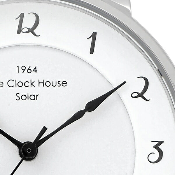 ザ・クロックハウス カスタマイズウォッチ フレンチカジュアル LCA1005-WH1 レディース 腕時計 ソーラー 革ベルト ホワイト 24時間計