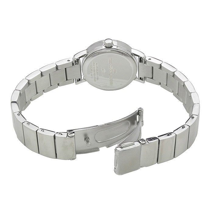ザ・クロックハウス ナチュラルカジュアル LNC1001-CR1A レディース 腕時計 ソーラー メタルベルト ホワイト