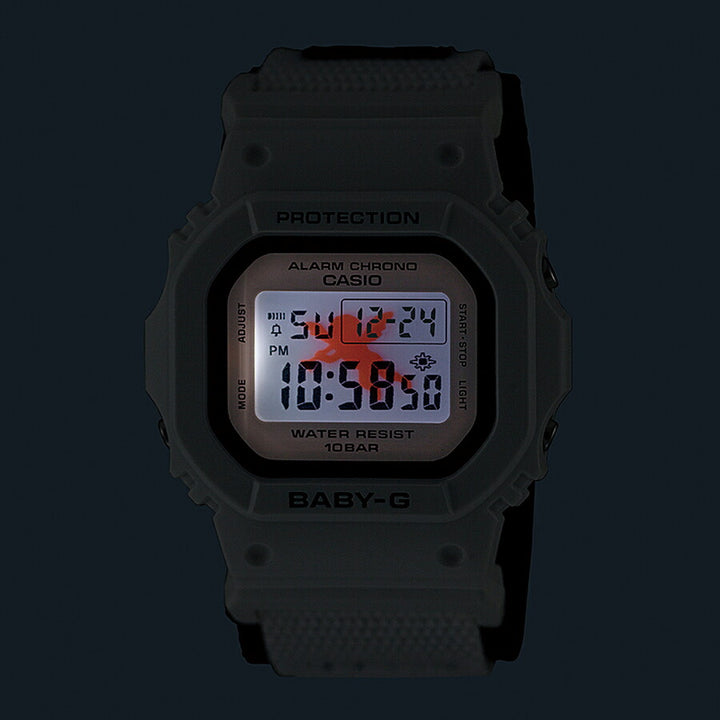 G-SHOCK BABY-G Gプレゼンツラバーズコレクション 2023 初代オマージュデザイン LOV-23A-7JR メンズ レディース 腕時計 電池式 デジタル スクエア ホワイト 国内正規品 カシオ