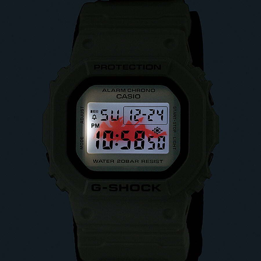 G-SHOCK BABY-G Gプレゼンツラバーズコレクション 2023 初代オマージュデザイン LOV-23A-7JR メンズ レディース 腕時計 電池式 デジタル スクエア ホワイト 国内正規品 カシオ