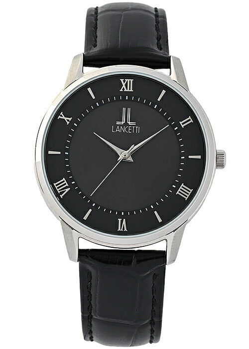 ランチェッティ ペア ソーラー 3針モデル LT6873-BK メンズ 腕時計 3針 メタルバンド ブラック 革ベルト LB2024