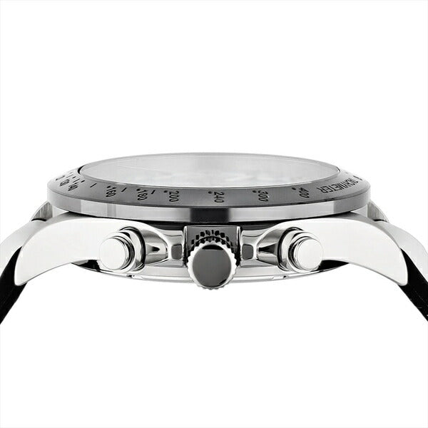 エンジェルクローバー LUCE SOLAR ルーチェ ソーラー LUS44SBU-WH メンズ 腕時計 ブルーダイヤル ホワイト 革ベルト セラミックベゼル