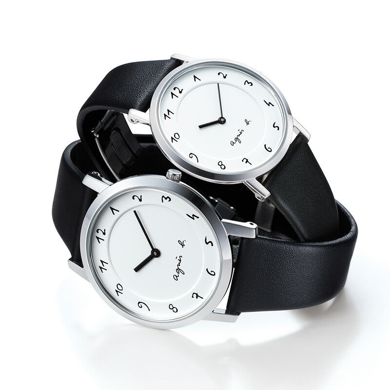 アニエスベー marcello マルチェロ FCSK930 レディース 腕時計 革ベルト ブラック 国内正規品 セイコー