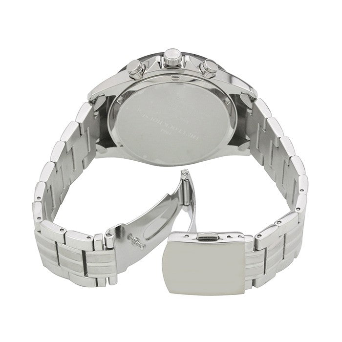 ザ・クロックハウス ビジネスカジュアル MBC1003-BK2A メンズ 腕時計 ソーラー クロノグラフ メタルベルト ブラック