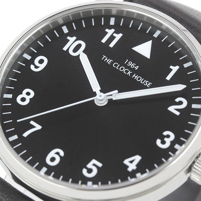 ザ・クロックハウス MBC5004-BK1B ビジネスカジュアル メンズ 腕時計 クオーツ 黒レザー ブラック リーズナブル THE CLOCK HOUSE