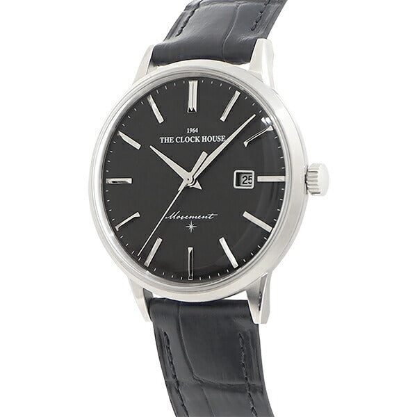 ザ・クロックハウス カスタマイズウォッチ クラシックフォーマル MBF1008-BK1 メンズ 腕時計 ソーラー 革ベルト ブラック カレンダー