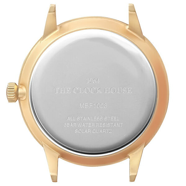 ザ・クロックハウス カスタマイズウォッチ クラシックフォーマル MBF1008-WH2 メンズ 腕時計 ソーラー 革ベルト ホワイト カレンダー