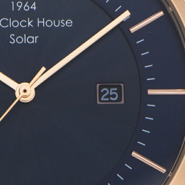 ザ・クロックハウス カスタマイズウォッチ ノルディックカジュアル MCA1004-NV1 メンズ 腕時計 ソーラー 革ベルト ネイビー CLUELvol.71 雑誌掲載