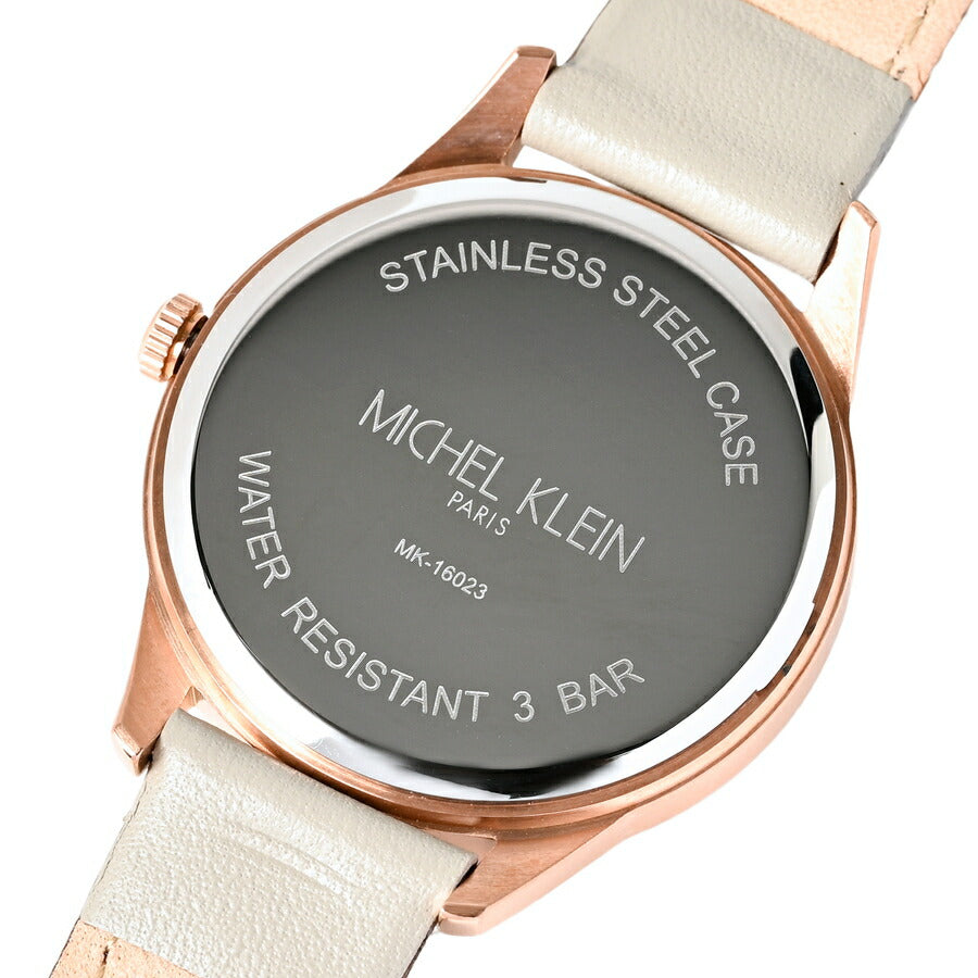 ミッシェルクラン サン&ムーン MK16023-BK レディース 腕時計 クオーツ 電池式  ブラックダイヤル 革ベルト LB2024