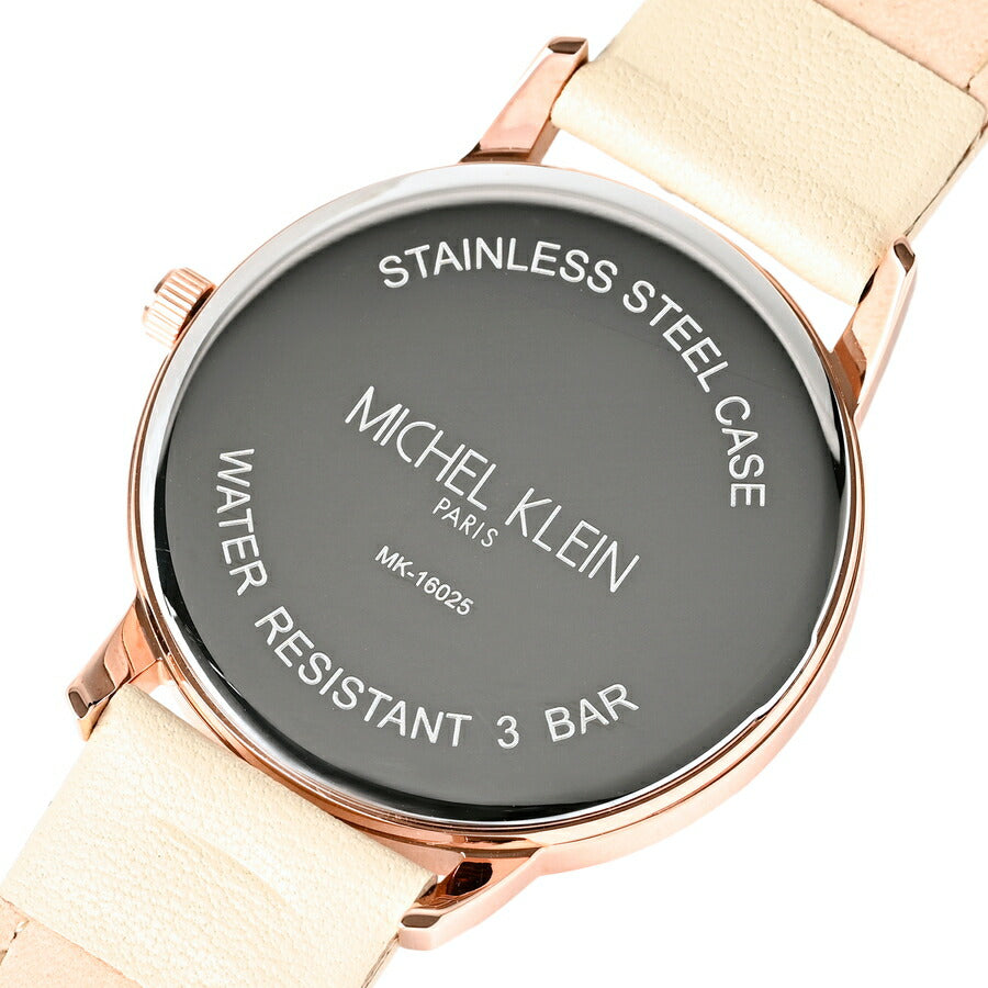 ミッシェルクラン スモールセコンド MK16025-WH1 メンズ レディース 腕時計 クオーツ 電池式 ホワイトダイヤル 革ベルト LB2024