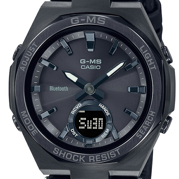 BABY-G G-MS MSG-B100RL-1AJF レディース 腕時計 ソーラー Bluetooth アナログ デジタル 革ベルト ブラック 国内正規品 カシオ
