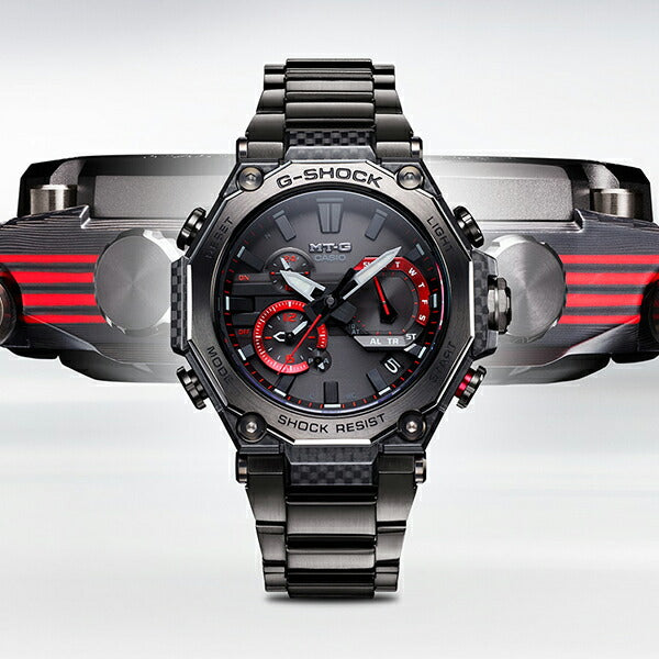 G-SHOCK MT-G カーボン 軽量化モデル MTG-B2000YBD-1AJF メンズ 電波ソーラー Bluetooth アナログ ブ –  THE CLOCK HOUSE公式オンラインストア