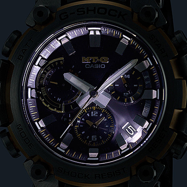 G-SHOCK MT-G MTG-B3000シリーズ MTG-B3000D-1A9JF メンズ 腕時計 電波ソーラー Bluetooth アナログ シルバー ゴールドアクセント 国内正規品 カシオ