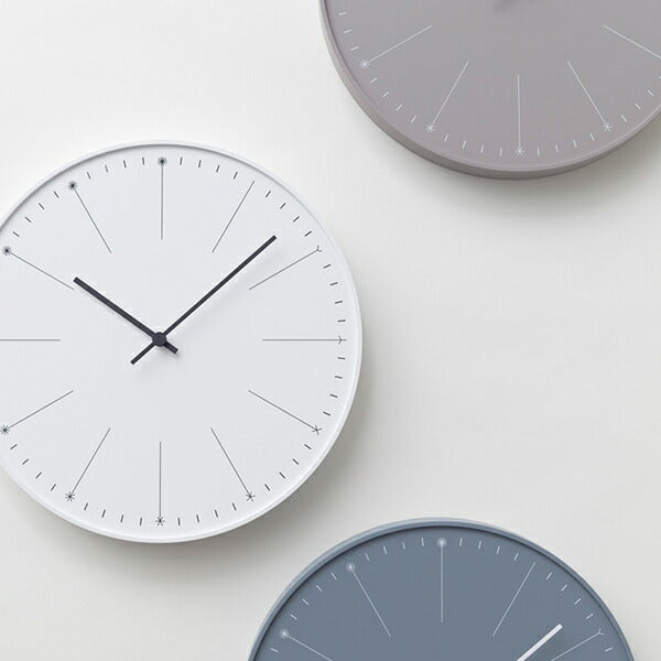 タカタレムノス デザインオブジェクト dandelion ダンデライオン 掛時計 クオーツ 電池式 グレー nendo NL14-11GY