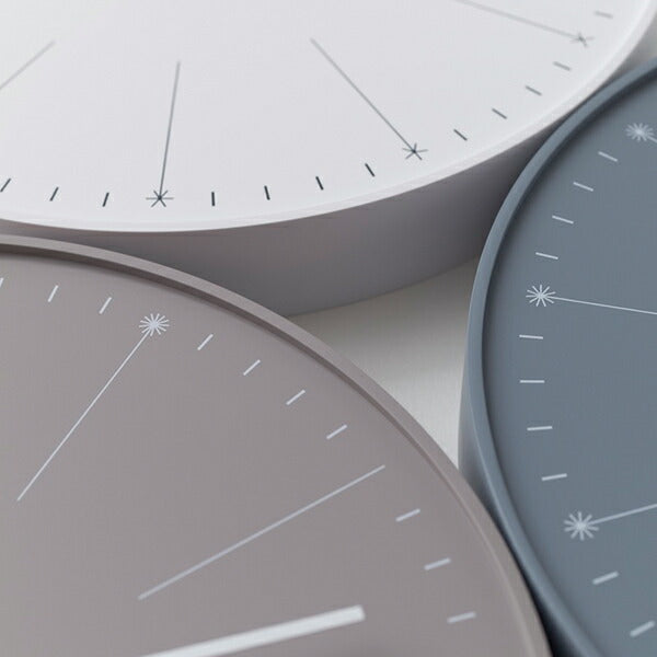 タカタレムノス デザインオブジェクト dandelion ダンデライオン 掛時計 クオーツ 電池式 グレー nendo NL14-11GY