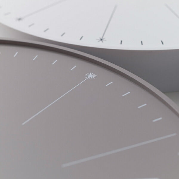 タカタレムノス デザインオブジェクト dandelion ダンデライオン 掛時計 クオーツ 電池式 ホワイト nendo NL14-11WH