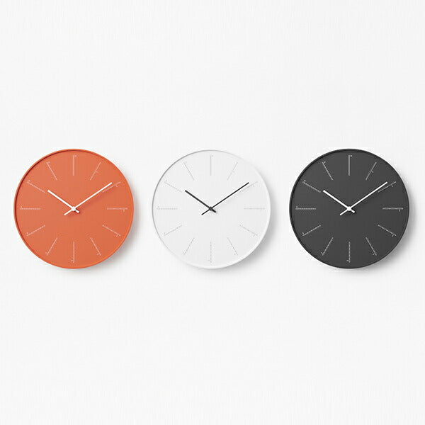 タカタレムノス デザインオブジェクト divide ディバイト 掛時計 クオーツ 電池式 ブラック nendo NL17-01BK