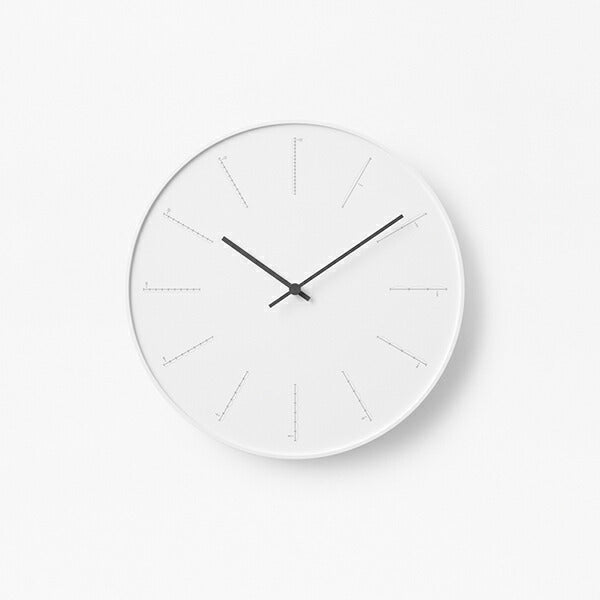 タカタレムノス デザインオブジェクト divide ディバイト 掛時計 クオーツ 電池式 ホワイト nendo NL17-01WH