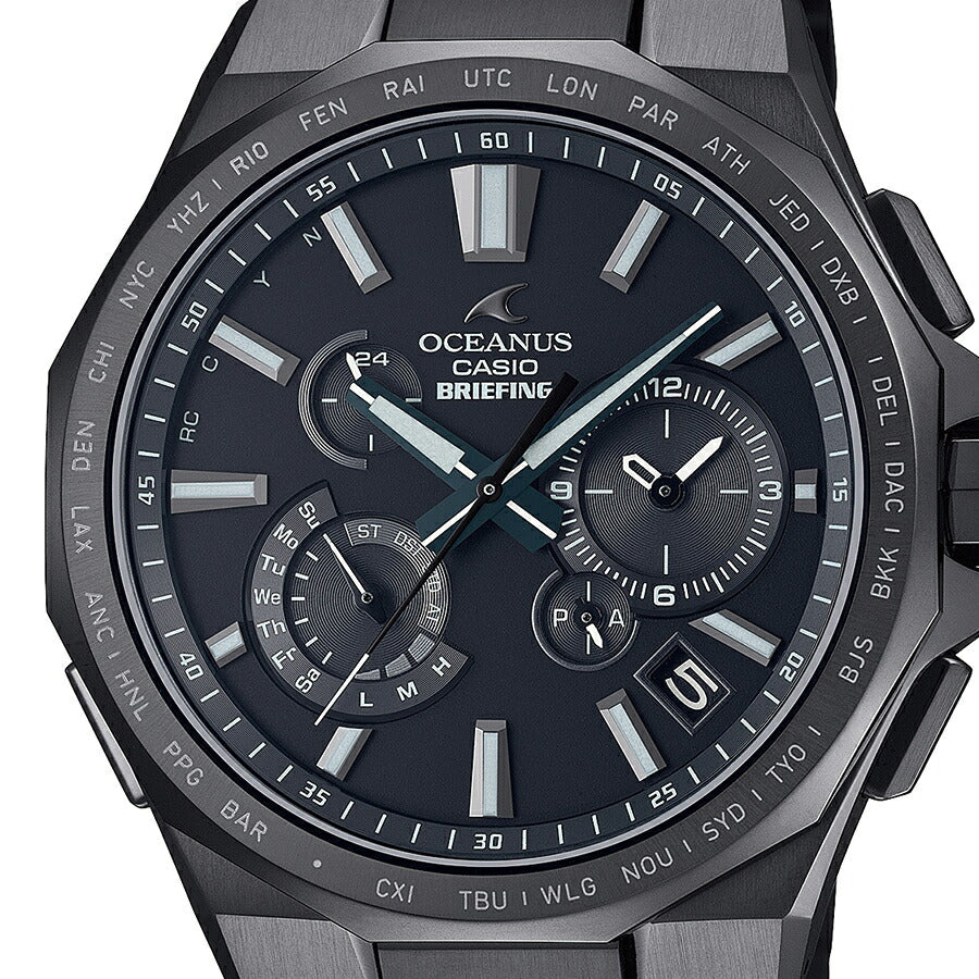 カシオ OCEANUS オシアナス OCW-T6000BR-1AJR 腕時計 CASIO メンズ... フリーサイズ 黒/白/赤