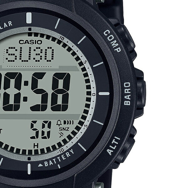 プロトレック キャンパーライン PRG-30-1JF メンズ 腕時計 ソーラー デジタル ブラック キャンプ 国内正規品 カシオ