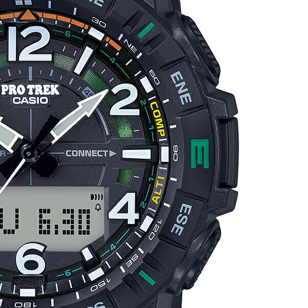 プロトレック クライマーライン Bluetooth PRT-B50-1JF メンズ 腕時計 アナデジ ブラック 登山 国内正規品 カシオ