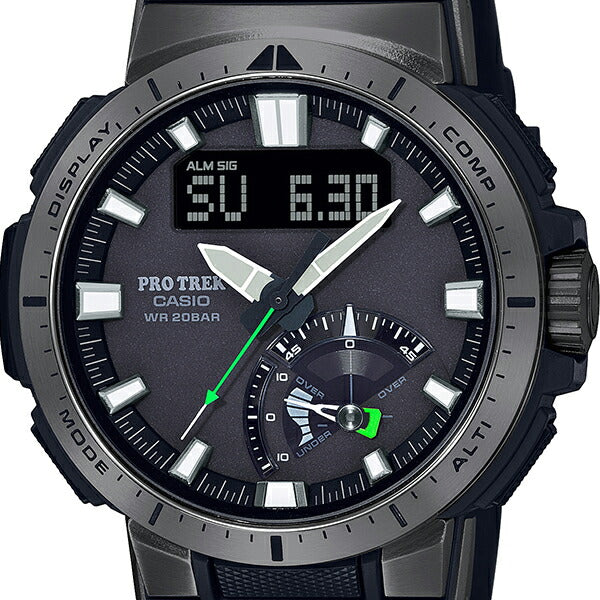 カシオ プロトレック PRW-70Y-1JF 腕時計 メンズ 電波ソーラー ブラック マルチフィールド 20気圧防水