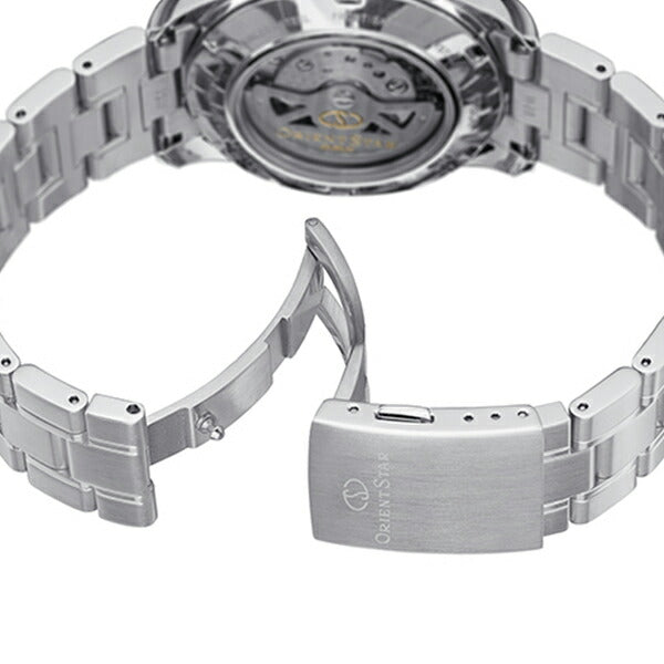 オリエントスター セミスケルトン RK-AT0002L メンズ 腕時計 機械式 自動巻き メタル ブルー オープンハート