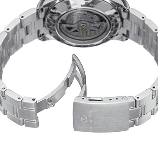 オリエントスター セミスケルトン RK-AT0004S メンズ 腕時計 機械式 自動巻き メタル ホワイト オープンハート