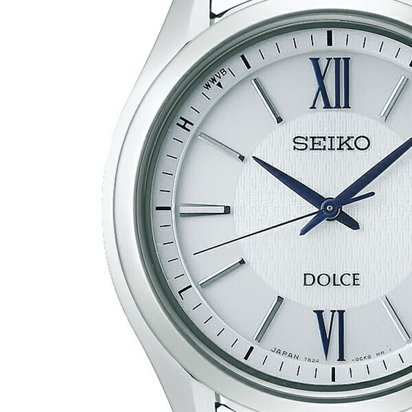 セイコー ドルチェ&エクセリーヌ ペアウォッチ メンズ 腕時計 ソーラー 電波 チタン ホワイト SADZ185