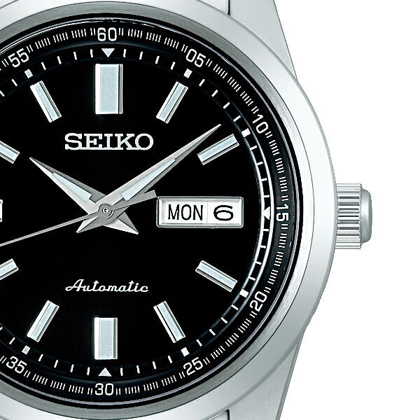 セイコー セレクション メカニカル SARV003 メンズ 腕時計 機械式 自動巻き デイデイト ブラック 日本製