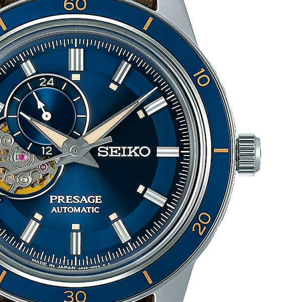 セイコー プレザージュ Style60’s ヴィンテージスタイル SARY213 メンズ 腕時計 メカニカル 自動巻き 引き通しベルト ブルー