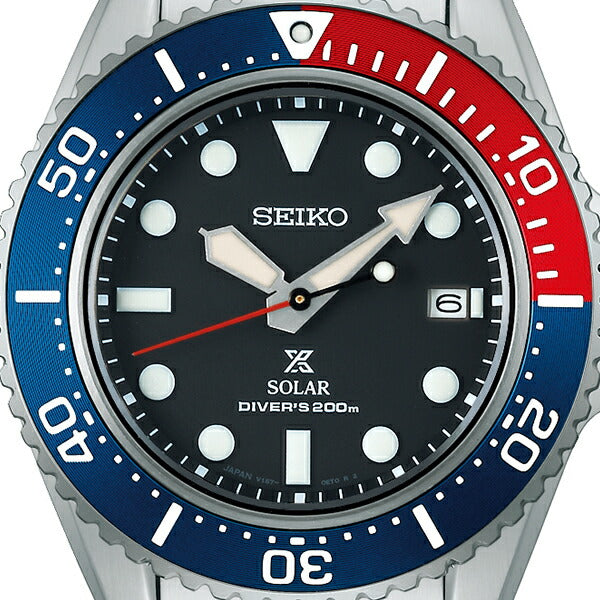 セイコー プロスペックス Diver Scuba ダイバースキューバ ソーラー SBDJ053 メンズ 腕時計 ブラックダイヤル ペプシカラーベゼル