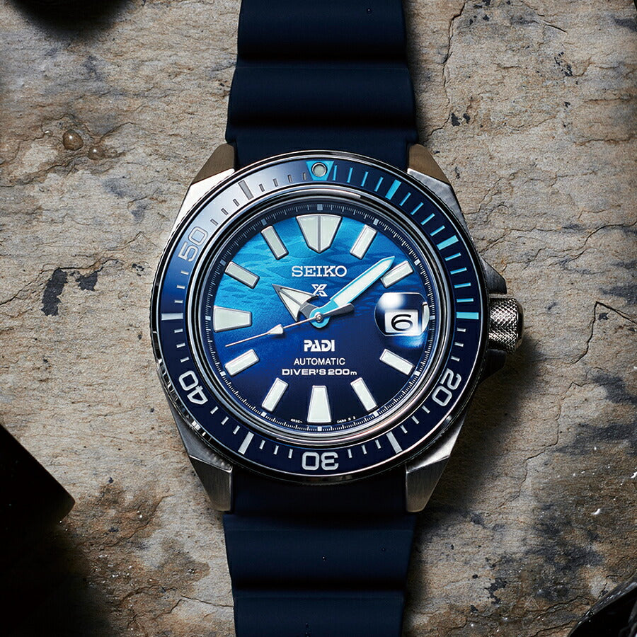 セイコー プロスペックス サムライ PADIスペシャル THE GREAT BLUE SBDY123 メンズ 腕時計 機械式 ダイバーズ ブルー
