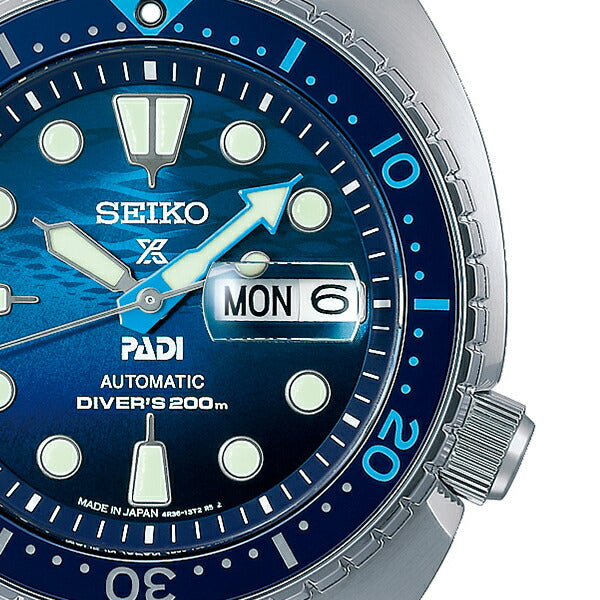 セイコー プロスペックス タートル PADIスペシャル THE GREAT BLUE SBDY125 メンズ 腕時計 機械式 ダイバーズ ブルー