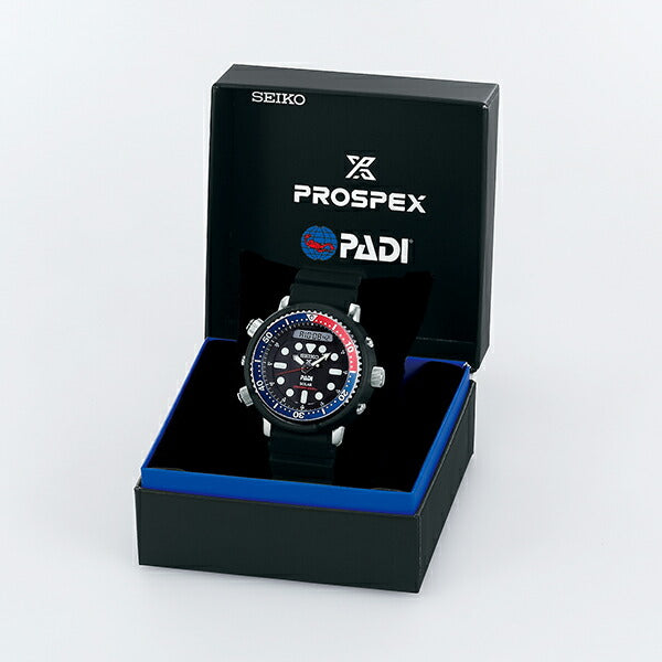 セイコー プロスペックス ダイバースキューバ PADI SBEQ003 メンズ 腕時計 ソーラー クロノグラフ シリコン ブラック