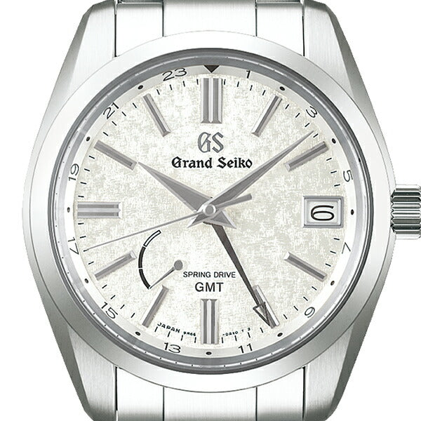 グランドセイコー スプリングドライブ 9R GMTモデル SBGE279 メンズ 腕時計 型打ち模様ダイヤル ホワイト 9R66