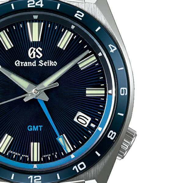 グランドセイコー 9F クオーツ GMT SBGN021 メンズ 腕時計 メタルバンド セラミックスベゼル 強化耐磁 ブルー 9F86