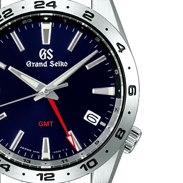 グランドセイコー クオーツ 9F GMTモデル SBGN029 メンズ 腕時計 ネイビーダイヤル メタルバンド 9F86