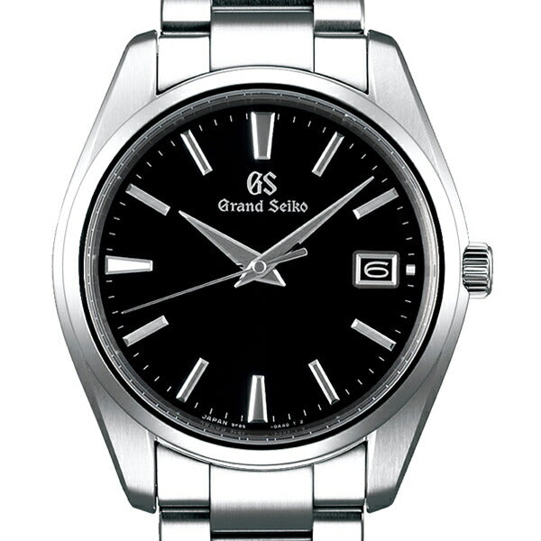 グランドセイコー クオーツ 9F メンズ 腕時計 SBGP011 ブラック メタルベルト スクリューバック 時差修正機能 9F85