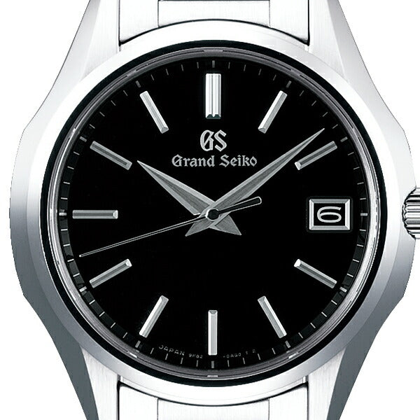 グランドセイコー クオーツ 9F メンズ 腕時計 SBGV215 ブラック メタルベルト カレンダー ペアモデル