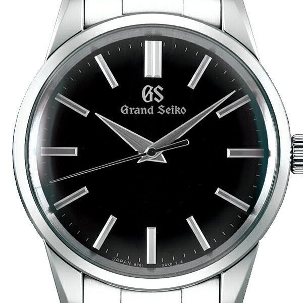 グランドセイコー クオーツ 9F メンズ 腕時計 SBGX321 ブラック メタルベルト スクリューバック クラシック